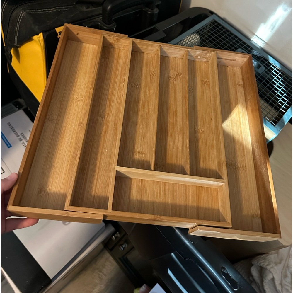 Bamboo Utensil Organizer